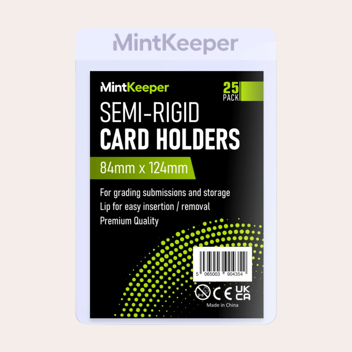MintKeeper 25 Pack Semi Rigid Card Holders | TCG