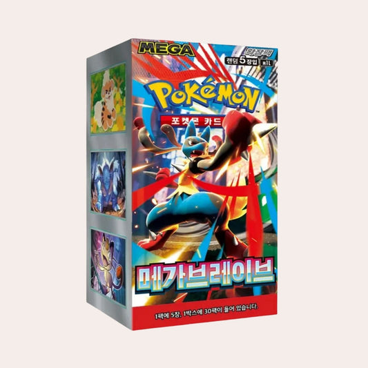 Pokemon Korean Mega Brave m1L Booster Box | Trading Card Game